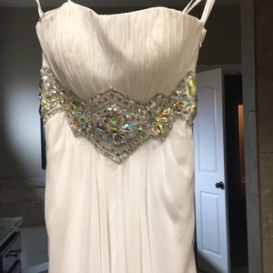 White formal dress size 2